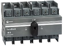 Рубильник реверсивный EKF PROxima TwinBlock 3п 40А с ручкой картинка